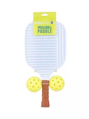 Pickle O'Joe 15.7'' Paddle and Ball Set Traditional Pickleball Paddles - Gray Mi